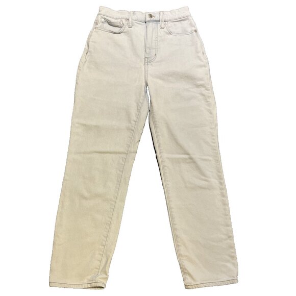 Madewell Denim - Madewell The MomJean Women's Size 26 *25x24.5* Lite Blue Demin High-Rise Cropped